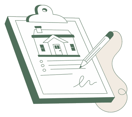 Illustration : bail signé sur une tablette avec un stylo