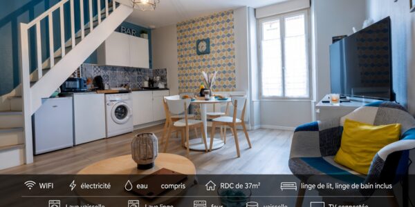 Appartement meublé 40 m² centre Saint-Laurent-sur-Sèvre