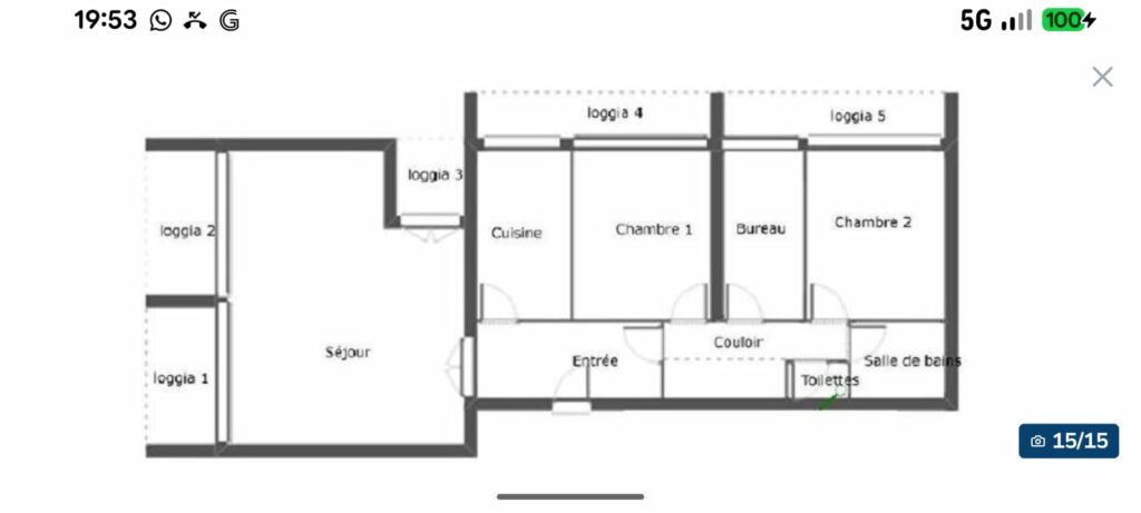 Appartement meublé de 100 m² à La Rochelle – Appartement meublé vue mer 100 m² – La Rochelle – photo 9