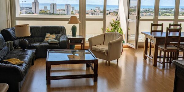 Appartement meublé vue mer 100 m² – La Rochelle